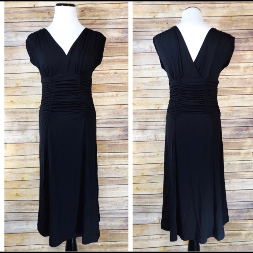 CAbi Style 108 Black V Neck Monroe Jersey Dress